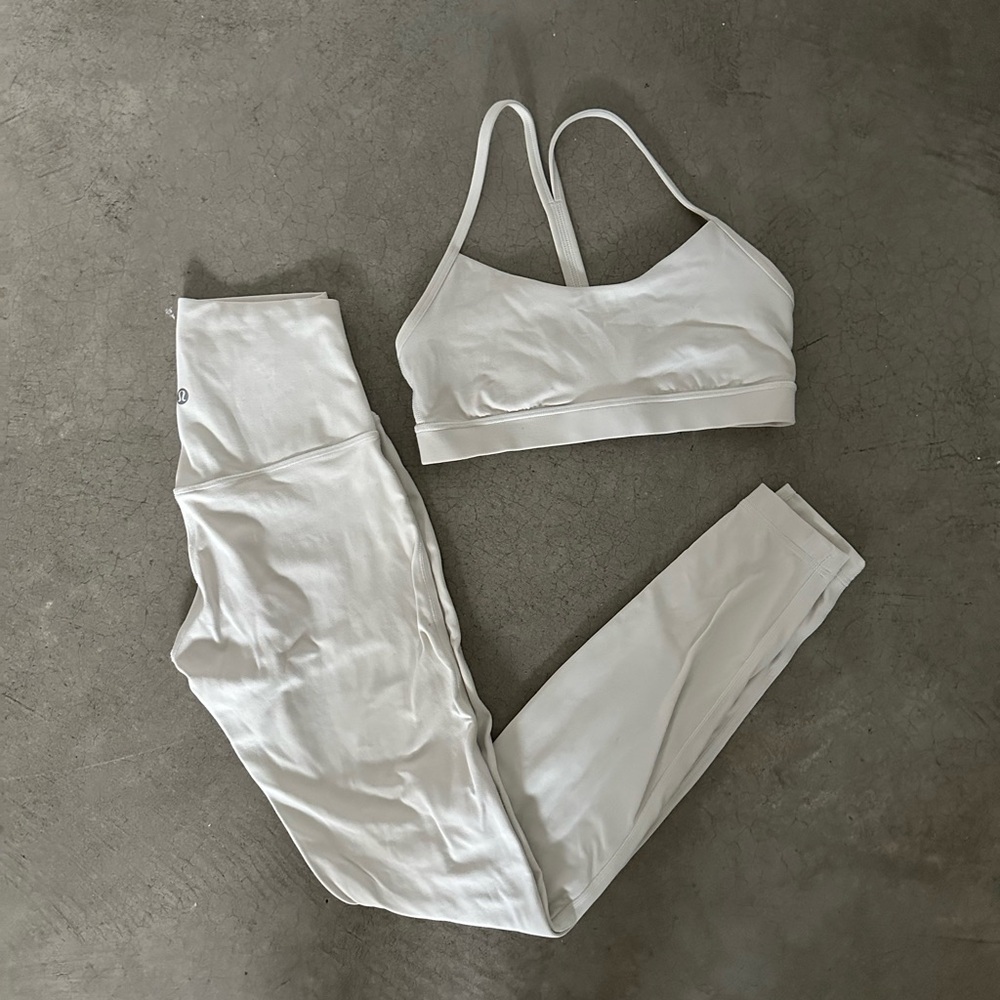 lululemon align set in bone sz 4